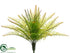 Silk Plants Direct Sword Fern Bush - Green - Pack of 12