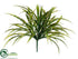 Silk Plants Direct Grass Bush - Green Burgundy - Pack of 12