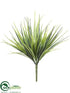 Silk Plants Direct Grass Bush - Green Frosted - Pack of 24