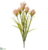 Silk Plants Direct Pompon Grass Bush - Pink - Pack of 12