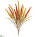 Silk Plants Direct Plastic Rattail Grass Bush - Flame Mustard - Pack of 12