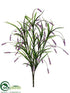 Silk Plants Direct Grass Bush - Green Purple - Pack of 12