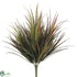 Silk Plants Direct Vanilla Grass Bush - Green Burgundy - Pack of 24