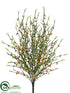 Silk Plants Direct Grass Berry Bush - Orange - Pack of 12