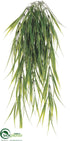 Silk Plants Direct Wild Grass Hanging Bush - Green - Pack of 12