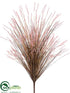 Silk Plants Direct Grass Bush - Pink Brown - Pack of 12