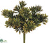 Silk Plants Direct Succulent Grass Bush - Green Brown - Pack of 24