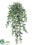 Silk Plants Direct Large Ruscus Hanging Bush - Green Two Tone - Pack of 6