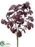 Silk Plants Direct Mint Bush - Burgundy - Pack of 12