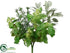 Silk Plants Direct Herb Bush - Green - Pack of 6