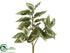 Silk Plants Direct Begonia Bush - Green White - Pack of 12