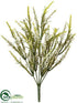 Silk Plants Direct Heather Bush - Cream Green - Pack of 12