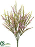 Silk Plants Direct Heather Bush - Purple Green - Pack of 12