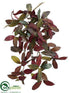 Silk Plants Direct Laurel Hanging Bush - Burgundy - Pack of 6