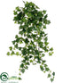 Silk Plants Direct Mini Ivy Vine Hanging Bush - Green - Pack of 12