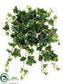 Silk Plants Direct Ivy Hanging Plant - Green Variegated - Pack of 6