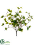 Silk Plants Direct Ivy Leaf Bush - Green - Pack of 12