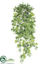 Silk Plants Direct Curly Ivy Hanging Bush - Green Two Tone - Pack of 12