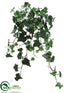 Silk Plants Direct Ivy Hanging Plant - Green - Pack of 6