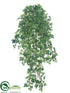 Silk Plants Direct Mini Ivy Vine Hanging Bush - Green Two Tone - Pack of 6