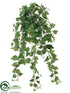 Silk Plants Direct Mini Curly Ivy Hanging Bush - Green - Pack of 12