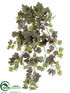Silk Plants Direct Mini Grape Ivy Bush - Green Two Tone - Pack of 12