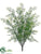Silk Plants Direct Leaf Bush - Green - Pack of 12