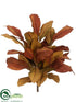 Silk Plants Direct Magnolia Leaf Bush - Olive Green Brown - Pack of 6