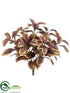 Silk Plants Direct Laurel Leaf Bush - Purple Green - Pack of 12