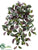 Laurel Leaf Hanging Bush - Green Purple - Pack of 6