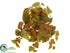 Silk Plants Direct Potato Leaf Hanging Bush - Olive Green Orange - Pack of 6