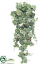 Silk Plants Direct Grape Hanging Bush - Green Frosted - Pack of 6