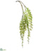 Silk Plants Direct Mini Leaf Hanging Bush - Green - Pack of 12