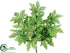 Silk Plants Direct Maple Leaf Bush - Green - Pack of 12