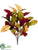 Velvet Magnolia Leaf Bush - Olive Green Burgundy - Pack of 12