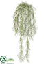 Silk Plants Direct Spanish Moss Hanging Bush - Green - Pack of 12