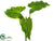 Silk Plants Direct Calla Lily Leaf Bush - Green - Pack of 6