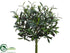 Silk Plants Direct Olive Bush - Green - Pack of 6