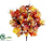 Oak Leaf, Berry, Acorn Bush - Orange Rust - Pack of 12