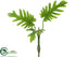 Silk Plants Direct Split Philodendron Leaf Bush - Green - Pack of 6