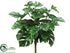 Silk Plants Direct Split Philodendron Bush - Green - Pack of 12