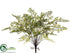 Silk Plants Direct Maidenhair Fern Bush - Green - Pack of 6