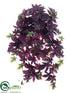 Silk Plants Direct Potato Vine Hanging Bush - Green Burgundy - Pack of 6