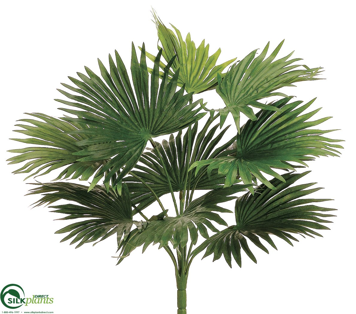 large artificial palm plants Silk Palm Tree | Fan Palm Bush in Green | Artificial Ornamental Trees