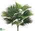 Silk Plants Direct Fan Palm Bush - Green - Pack of 12