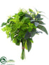 Silk Plants Direct Herb Bouquet - Green Gray - Pack of 6
