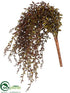 Silk Plants Direct Senecio Bush - Brown Green - Pack of 12