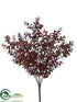 Silk Plants Direct Skimmia Bush - Burgundy - Pack of 12