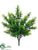 Silk Plants Direct Tea Leaf Bush - Green - Pack of 12