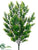 Silk Plants Direct Tea Leaf Bush - Green - Pack of 12